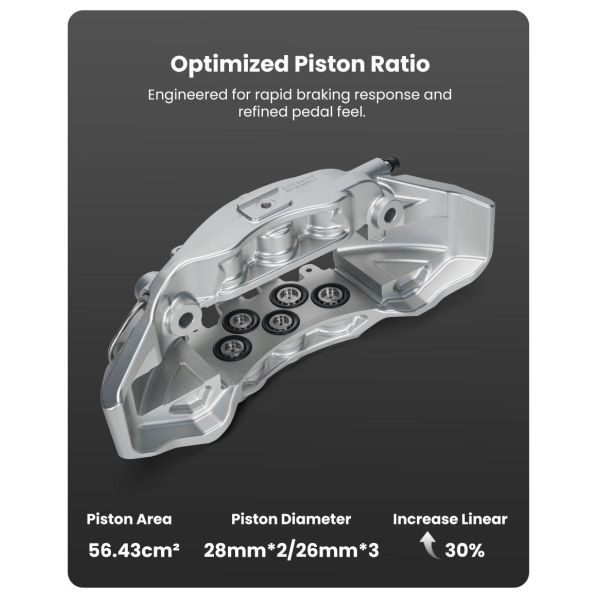 TEI Big Brake Caliper Kit S-X One-piece Forged 10 Piston Brake Caliper 400mm/410mm/420mm Disc Front BBK for Porsche Panamera