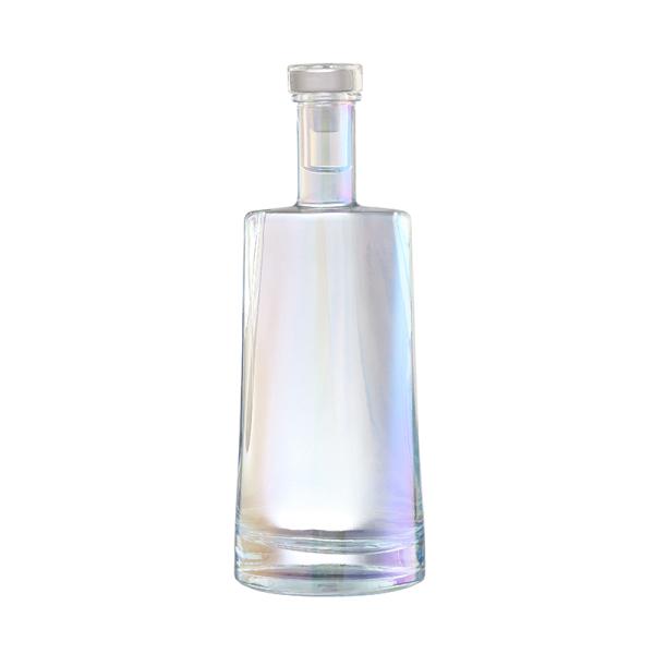 Colorful Glass Liquor Bottle with Customizable Sealing and Aluminum Plastic PP Collar