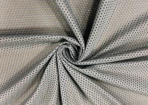 China 120GSM Breathable Polyester Mesh Fabric For Gym Bag Office Chair Grey Color on sale