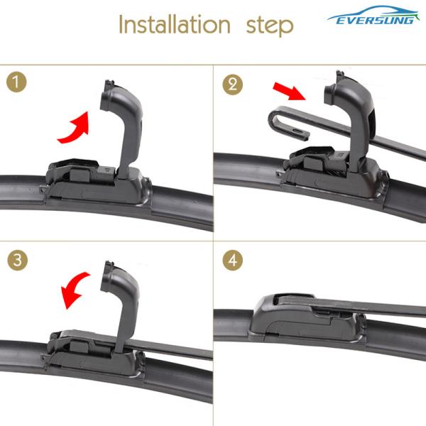 2012-2016 Honda CRV Wiper Blades Boneless 16 Inch Windshield Wipers With Rubber Strip