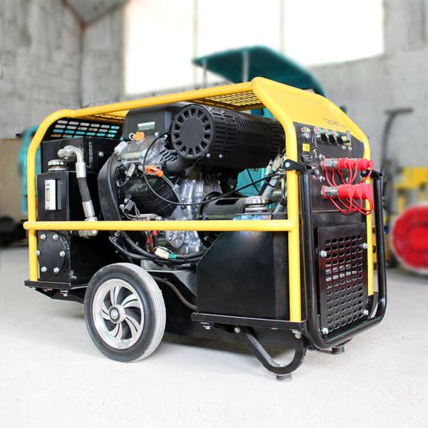 13 Hp Diesel or Petrol Station Hydraulic Power Unit with 6.1 L Fuel Tank Capacity