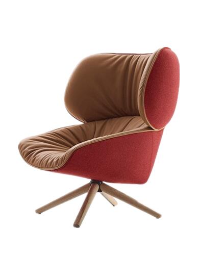 Recliner Italian Designer Classic Modern Luxury Fiberglass Upholstered PU Tabano Chair