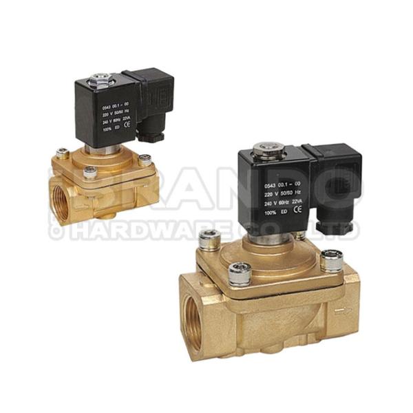 PU220A-06 Shako Type 2/2 Way NC Brass Solenoid Valve 3/4'' 24V DC 2