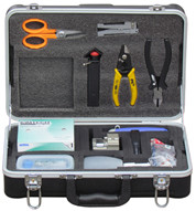 Fiber Optic Connector Termination Tool Kit , Mechanical Fiber Optic Splicing Tools