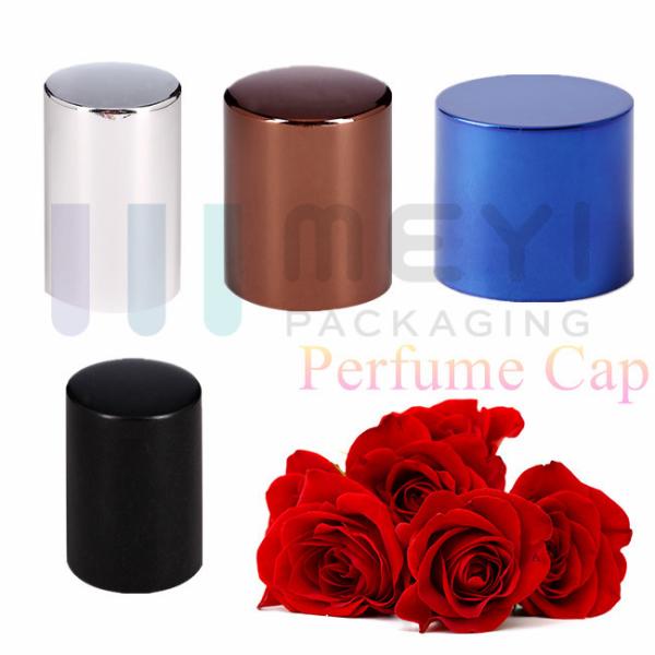 Customized Shape Perfume Bottle Caps With Silver Aluminum Stepped Collar