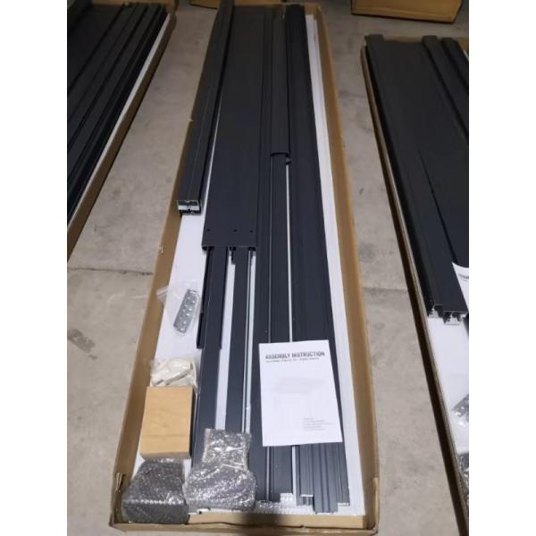 Waterproof terrace canopies awning polycarbonate balcony canopy outdoor cover aluminum gazebo DIY patio cover Black