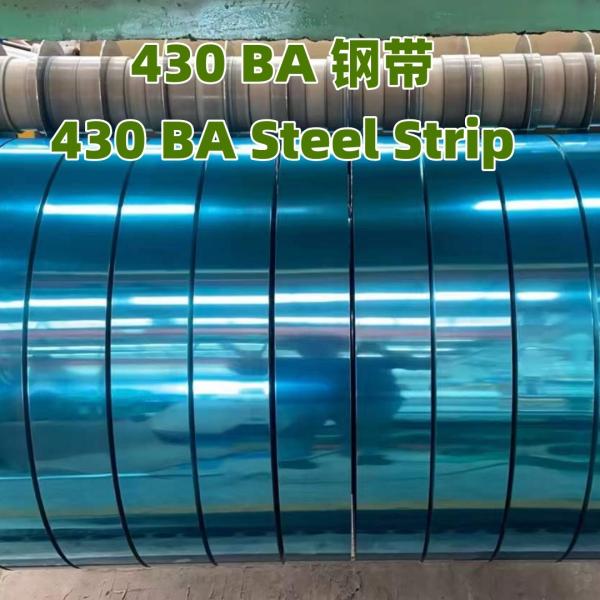 430 2BA Cold Rolled Stainless Steel Coil Strip ASTM AISI 430 SS Banding Strip Coil Used For Decoration