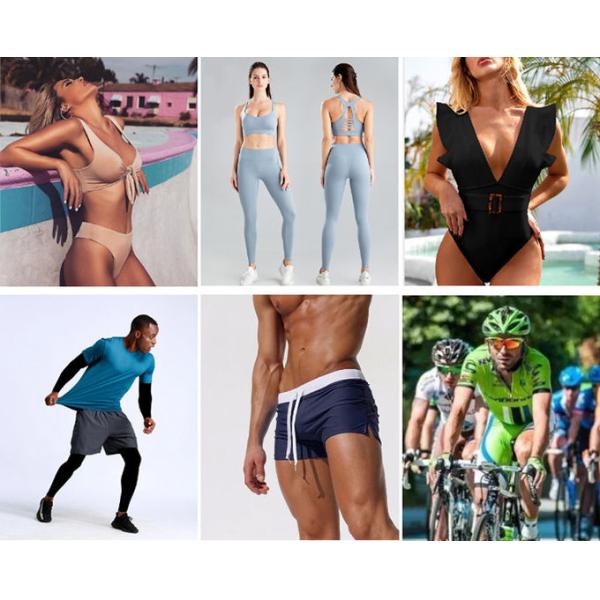 40D Stretch Knitting Fabric 80% Nylon 20% Spandex For Bikini