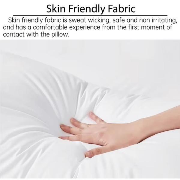 White Hotel Style Pillows Full Cotton Microfiber Pillow Inner Hotel Bedding Linen