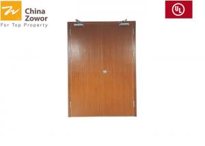 China BS Certified Fireproof Wooden Doors With Vision Panel/ Melamine Finish/ China Fir Skeleton on sale