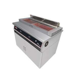 Quality Stainless Steel Electric Commercial Barbecue Grills with Downdraft Exhaust System wholesale