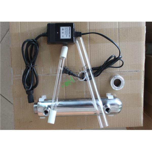 Ultraviolet Water Sterilizer Water Treatment Plant Accessories 6GPM 25W For Ro Unit