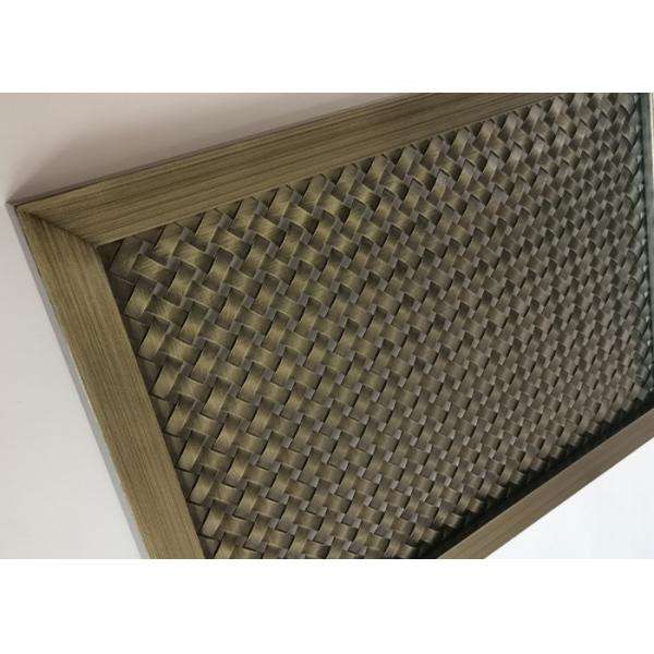 SS304 Woven Wire Mesh For Kitchen Furniture Door Balustrade