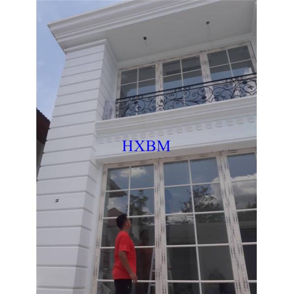 Inward Opening Wooden Casement Windows ISO9001 With Three Layer Grids