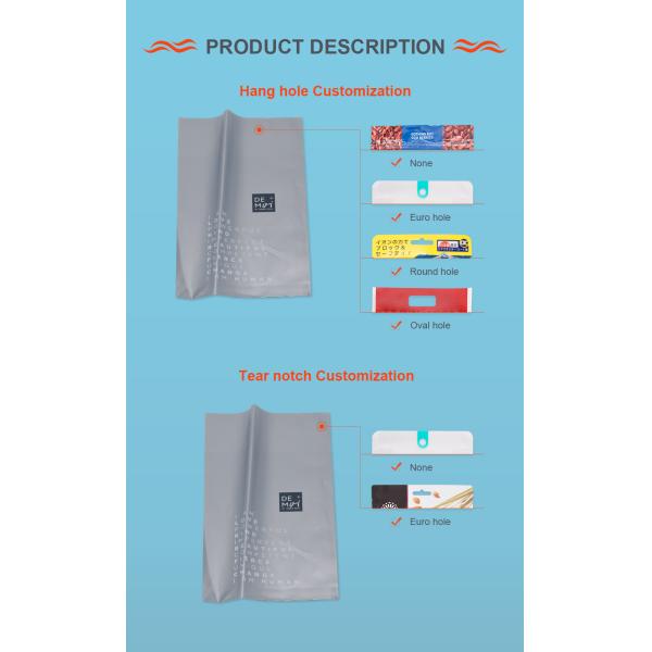 7.09 X 3.94 Inch Data Cable Packaging Bag Recyclable Gray Polyethylene