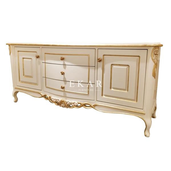 Living Room Furniture Luxury Antique Television Unit Table Wooden Tv Stand