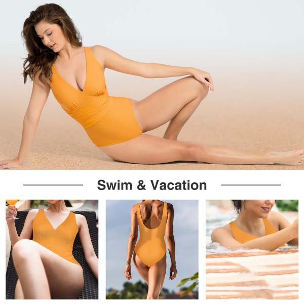 Custom Logo Sustainable Women's One Piece Bikini Swimsuit for Sexy Look and Plus Size