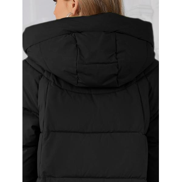 Bio Womens Black Puffer Jacket 83cm 85cm 87cm 89cm Long Padded Coat