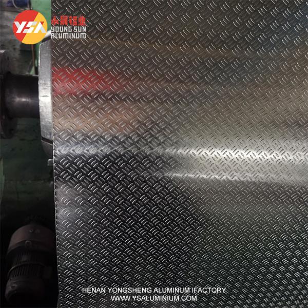 6.5mm Aluminum Checkered Plate 5 Bar Diamond Plate Sheets