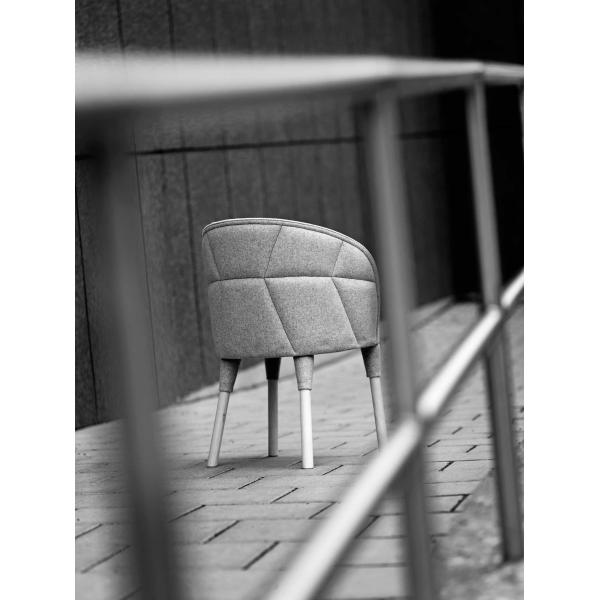 Wooden Leg Fiberglass Dining Chair Emily Lounge Hotel Luxury Furniture