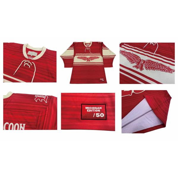 Anti Shrink Breathable Kids Ice Hockey Wear Jersey Outfit With Sublimated Applique