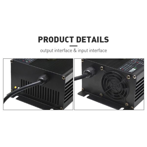 Golf Cart Smart Li Ion Battery Charger 60V 30A High Power LED Display