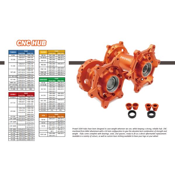 Custom Blue Motorcycle Wheel Hubs and Perfect for YZF250F 450F WR250F 450F YZ250 03-22