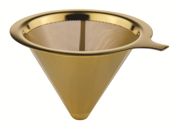 Professional Reusable Paperless Coffee Dripper Double Mesh Rose Color