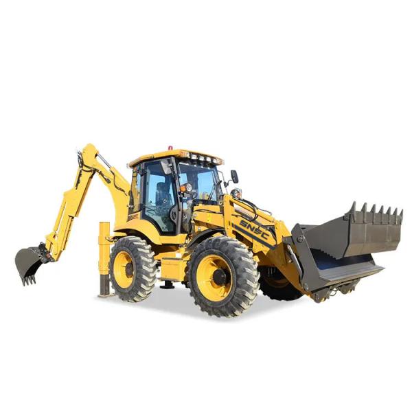 Front End Loader Backhoe 4X4 2.5 Ton Mini Payloader Joystick Tractor Mini Retroexcavadora Back Hoe Loader Excavator