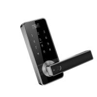China Security Upmarket Black Zinc Alloy Door Lock Fingerprint Combination Key Storage Box Cylinder Smart Lock for sale