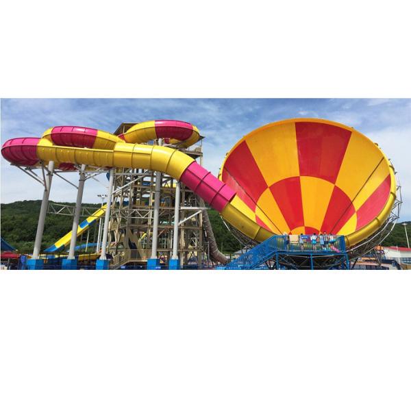 Anti - Fade Big Tornado Vortex Water Slide Corrosion Resistance Fiberglass