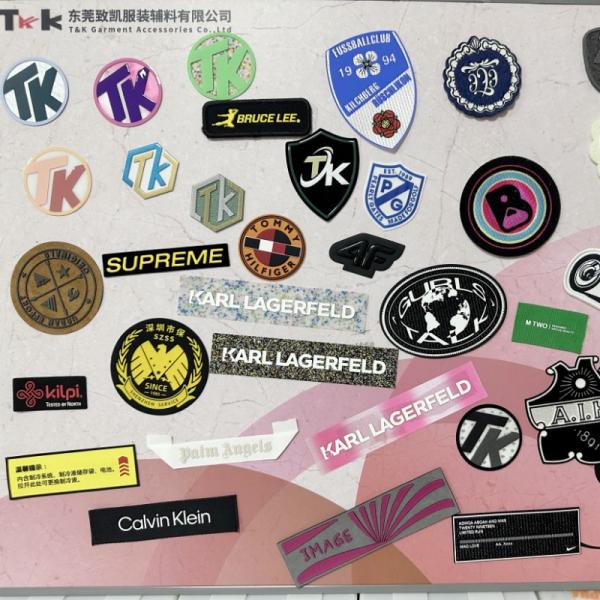 Satin Tape Clothing Fabric Labels Printing Silicone Logo Embossed