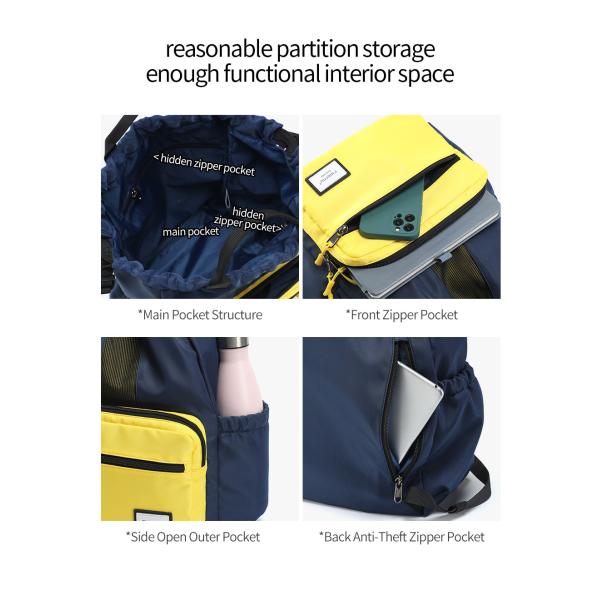 Eco Friendly Business Travel Backpacks Casual Outdoor Soft Multi Functional