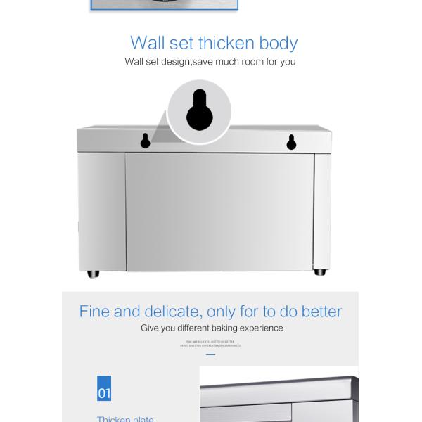 Electric Kitchen Equipment Counter Top Salamander Oven with Temperature Selector 50-300C