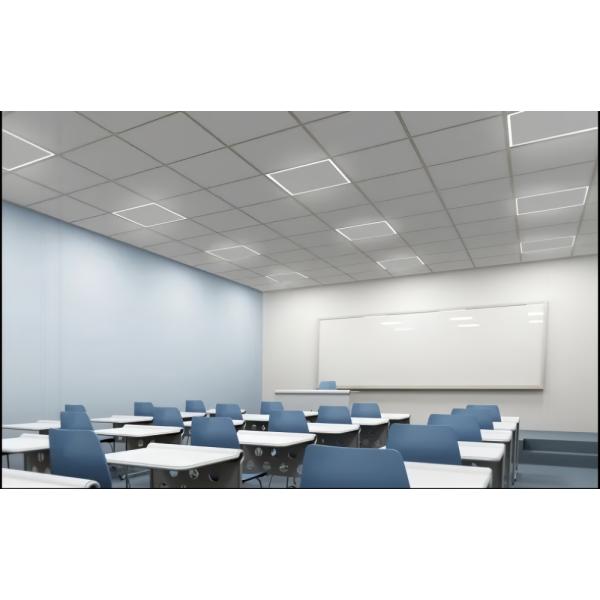 DIY Design 595x595 Indoor Edge Lighting LED Recessed Panel Frame Lighting for Office Shopping Mall