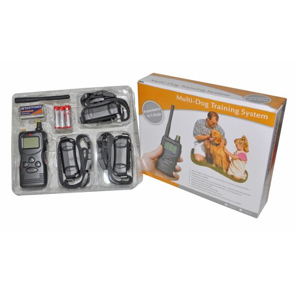 Beep Remote Pet Training Collar , 1000m Multi-Dog Training System With 3 Receivers