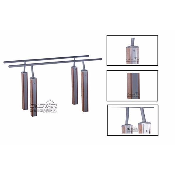 china outdoor park gym equipment WPC materials based double bar with TUV certificates