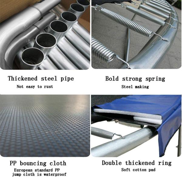 8FT Outdoor Professional Round Children Fitness Jumping Trampoline Bed With Safety Net