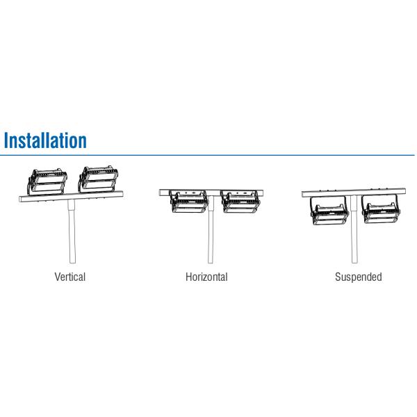 450W 600W LED Stadium Flood Light 6 Years Warranty IP66 Waterproof High CRI For Golf Court