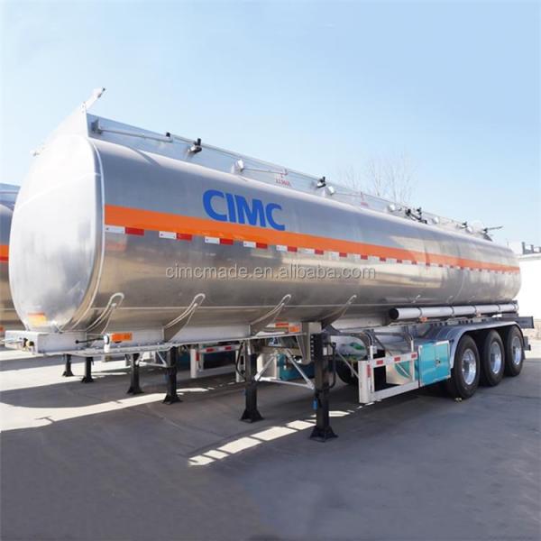 CIMC 3 Axles 8000L/5500L/7000L/7500L Gasoline and Diesel 4 compartments design 28 KL Steel Fuel hydraulic Tank Trailer