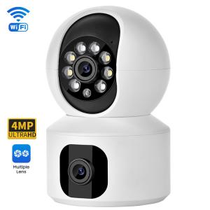 China Indoor Video Baby Monitor Camera Dual Lens Night Vision 3.6mm HD Lens on sale