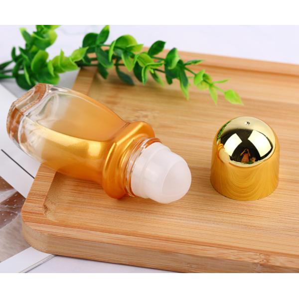 50ml Large Roller Ball Bottles Leak-Proof Transparent Glass Essential Oil Bottle With Plastic Roller Balls For Perfume Refills