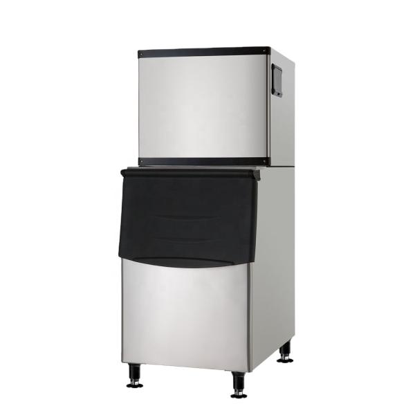 2025 Commercial High-Capacity Glass Door Ice Maker Hot Sale Restaurant Grade Machine with Fan Cooling