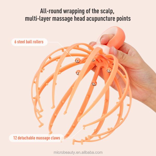 OEM Handheld Scalp Massage Machine Body Hair Massager Soothing Pressure Reducing