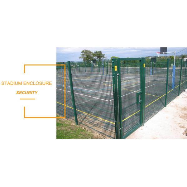 8/6/8mm 60*60*2.0mm Post Durable Double Loop Wire Fence For Home / Park