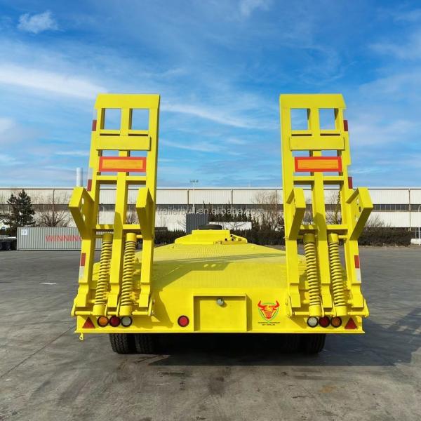 Factory Excavator Transport Semi Bed Trailer 3 Axles 60t