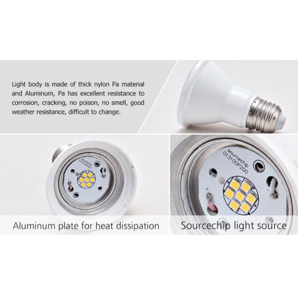 SMD3030 E27 90lm/w par20 7W LED par light