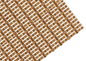 China Copper Color Facade Fabric Architectural Wire Mesh Made In Aluminum Flat Wire on sale