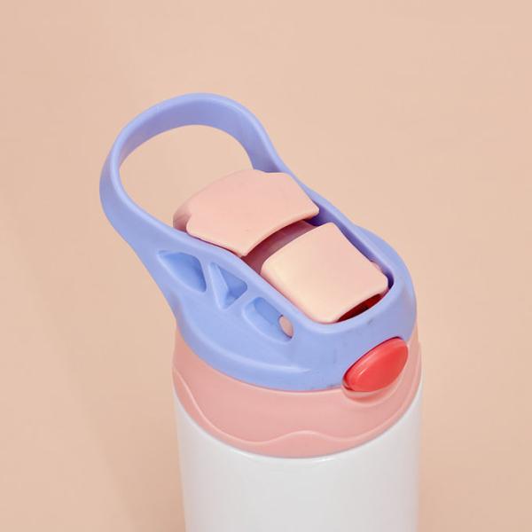 12 OZ Sublimation Straw Sippy Cup Blank Tumblers Double Wall Vacuum Insulated Mixed Color Thermoses Stainless Steel Water Bottles For School