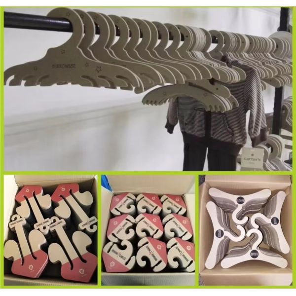 2mm Thickness 2.5mm Thickness 3mm Thickness Eco Friendly Cardboard Underwear Hangers Biodegradable Paper Hangers